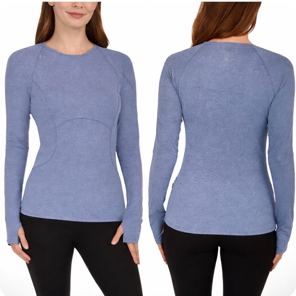 Spyder Active Long Sleeve Top | Light Blue | Size M | NWT Thumbholes